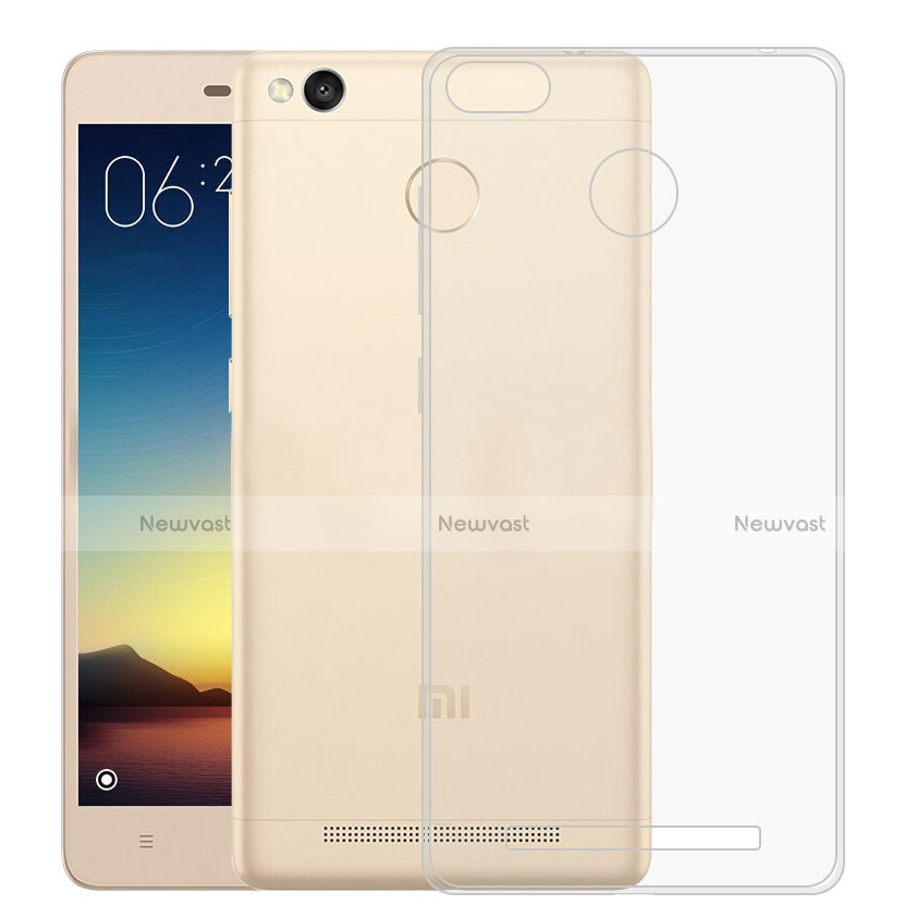 Ultra-thin Transparent Gel Soft Case for Xiaomi Redmi 3 Pro Clear