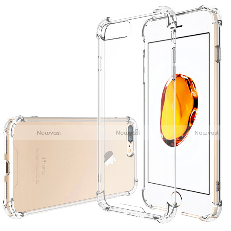 Ultra-thin Transparent Gel Soft Case T05 for Apple iPhone 8 Plus Clear