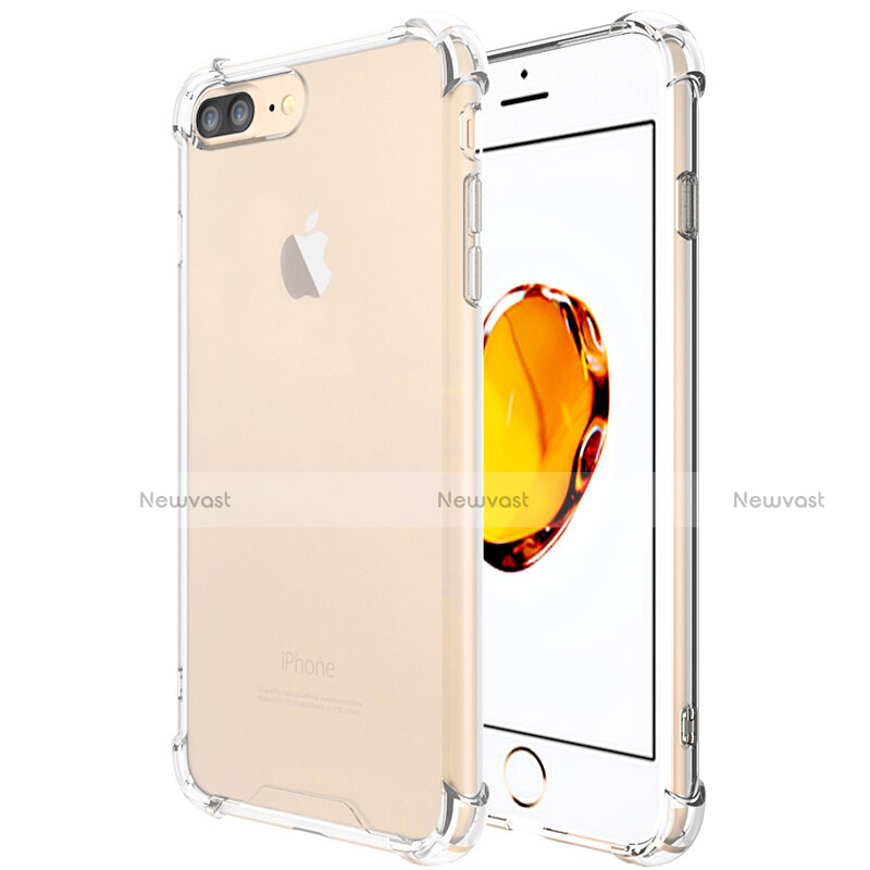 Ultra-thin Transparent Gel Soft Case T05 for Apple iPhone 8 Plus Clear