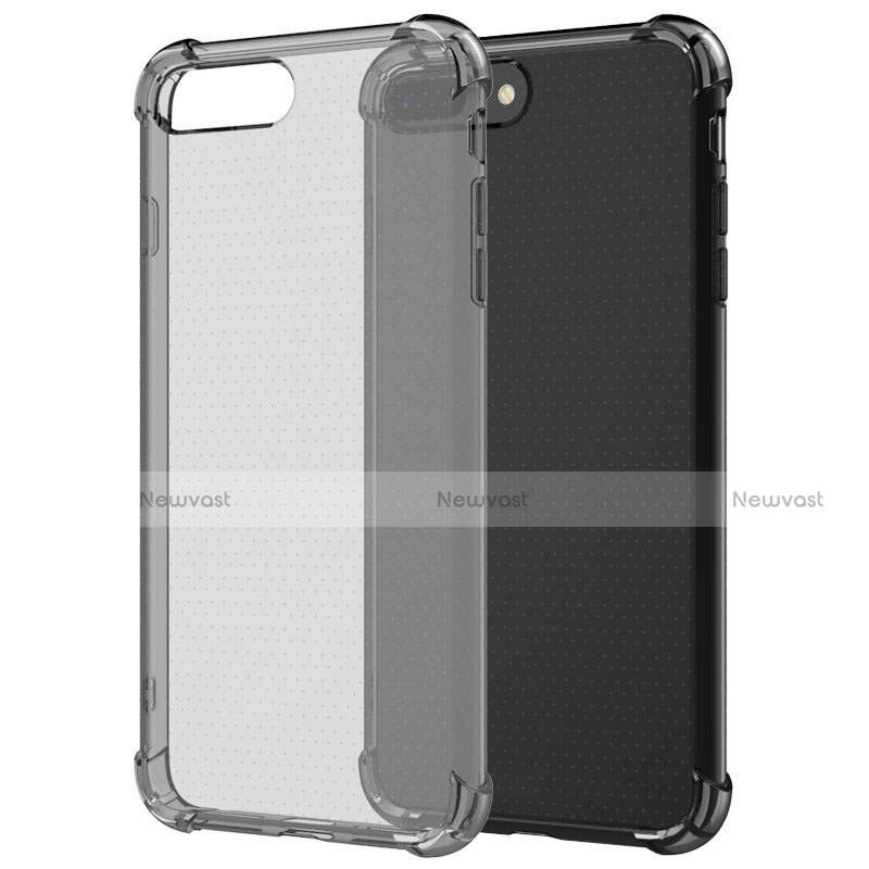 Ultra-thin Transparent Gel Soft Case T06 for Apple iPhone 8 Plus Gray
