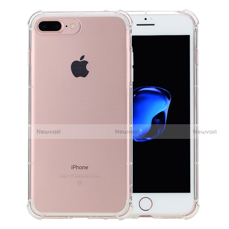 Ultra-thin Transparent Gel Soft Case T10 for Apple iPhone 8 Plus Clear