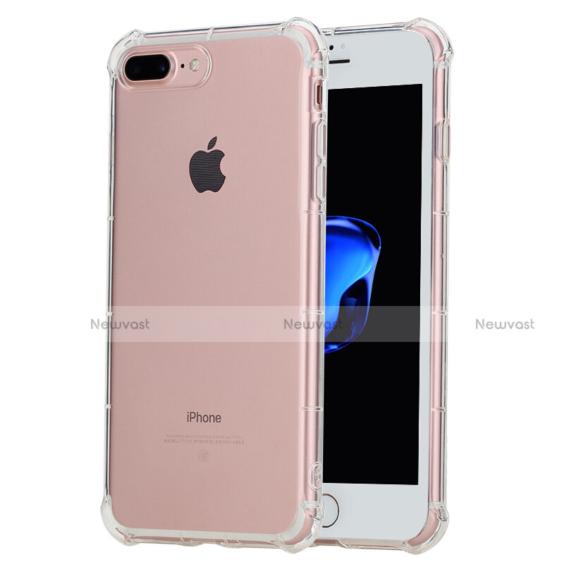 Ultra-thin Transparent Gel Soft Case T10 for Apple iPhone 8 Plus Clear