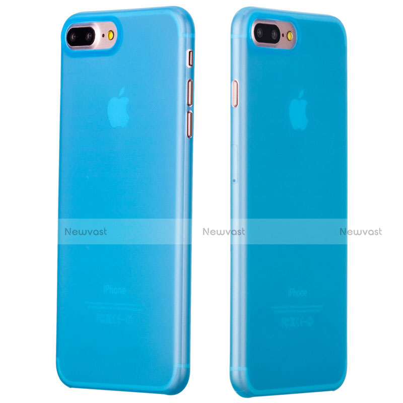 Ultra-thin Transparent Gel Soft Case T11 for Apple iPhone 8 Plus Blue