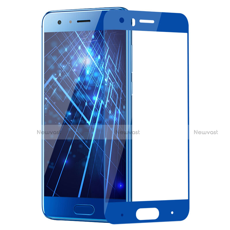 Ultra-thin Transparent Gel Soft Case with Screen Protector for Huawei Honor 9 Premium Blue