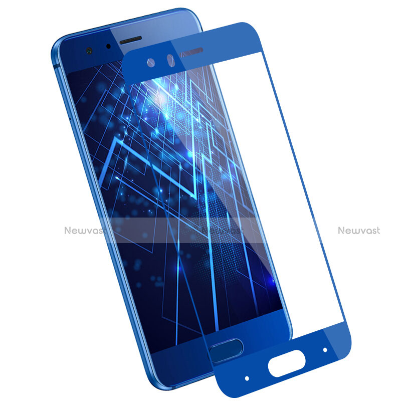 Ultra-thin Transparent Gel Soft Case with Screen Protector for Huawei Honor 9 Premium Blue