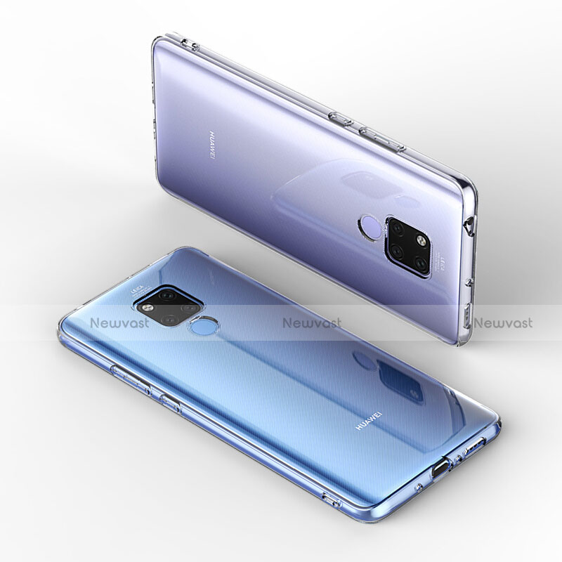 Ultra-thin Transparent Gel Soft Case with Screen Protector for Huawei Mate 20 X 5G Clear