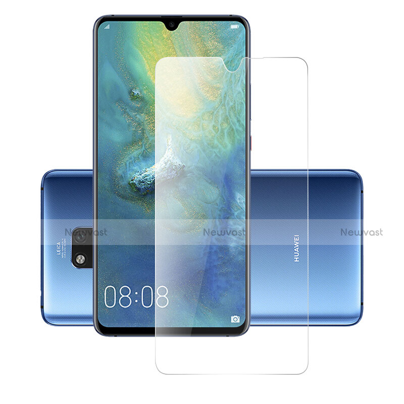 Ultra-thin Transparent Gel Soft Case with Screen Protector for Huawei Mate 20 X 5G Clear