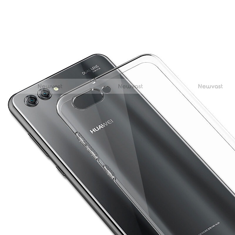 Ultra-thin Transparent Gel Soft Case with Screen Protector for Huawei Nova 2S Black