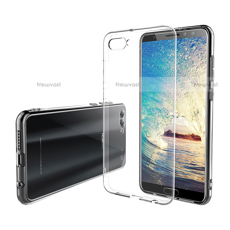 Ultra-thin Transparent Gel Soft Case with Screen Protector for Huawei Nova 2S Clear