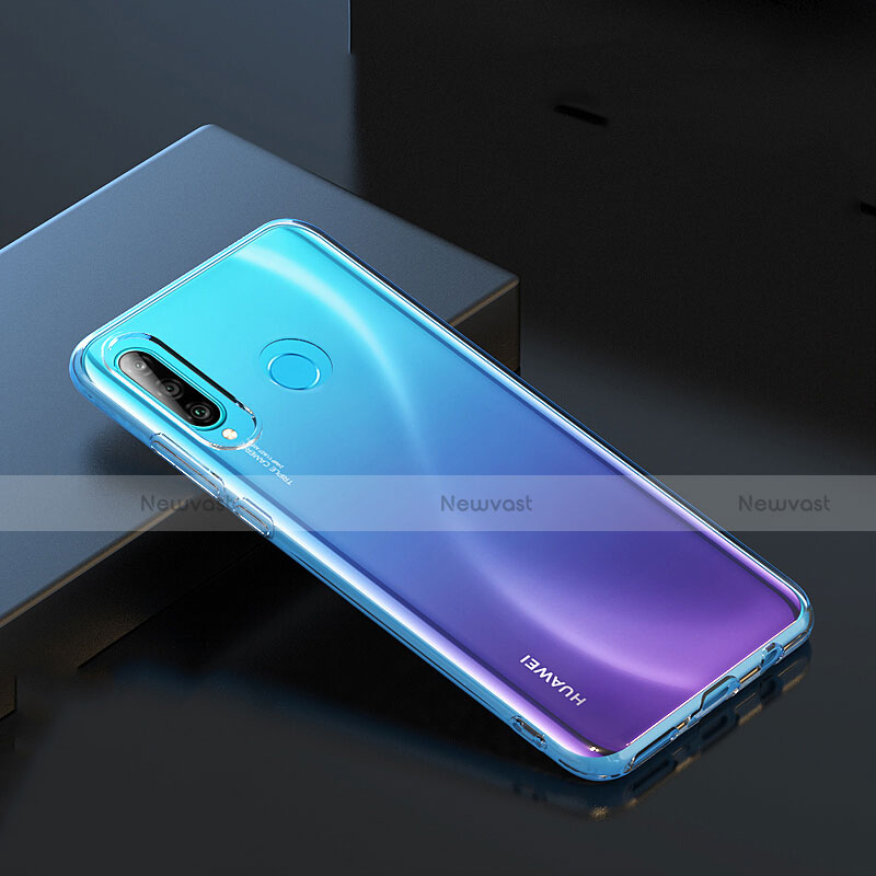 Ultra-thin Transparent Gel Soft Case with Screen Protector for Huawei Nova 4e Clear