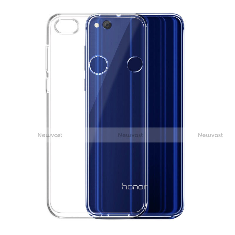 Ultra-thin Transparent Gel Soft Case with Screen Protector for Huawei Nova Lite Blue