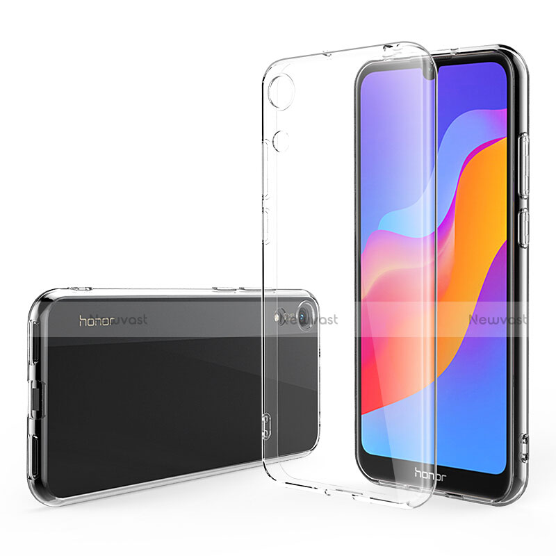 Ultra-thin Transparent Gel Soft Case with Screen Protector for Huawei Y6s Clear