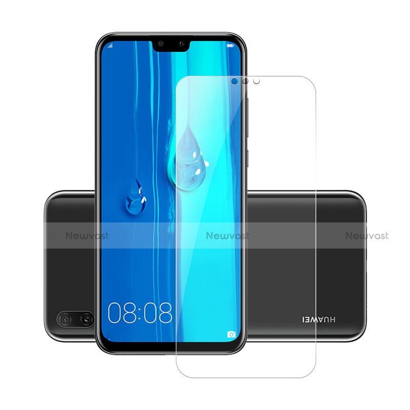 Ultra-thin Transparent Gel Soft Case with Screen Protector for Huawei Y9 (2019) Clear