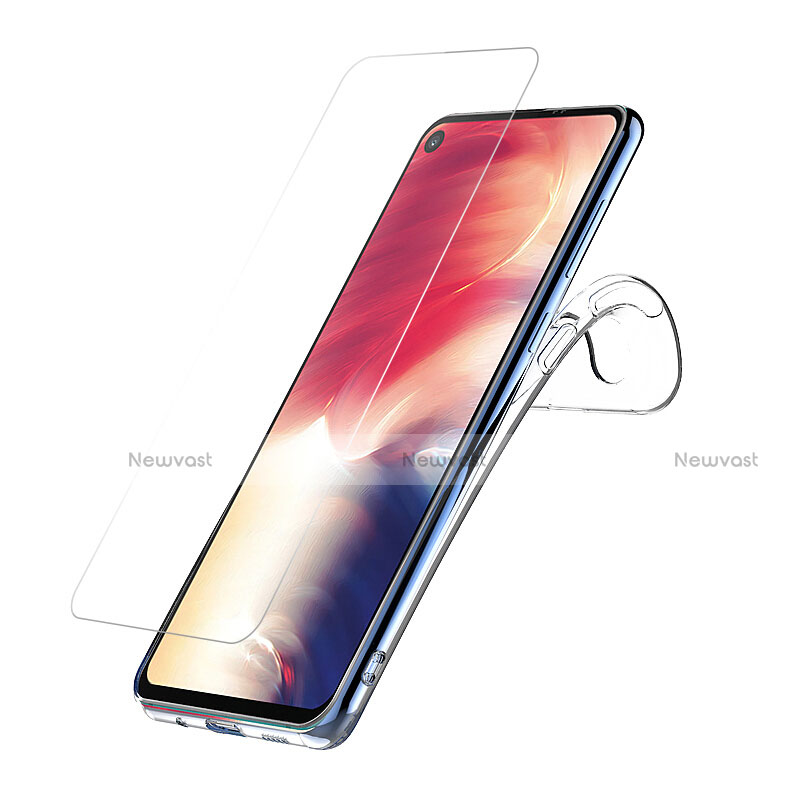 Ultra-thin Transparent Gel Soft Case with Screen Protector for Samsung Galaxy A8s SM-G8870 Clear