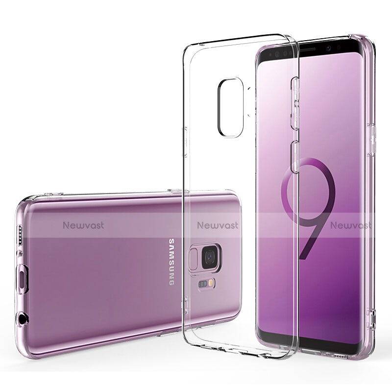 Ultra-thin Transparent Gel Soft Case with Screen Protector for Samsung Galaxy S9 Clear