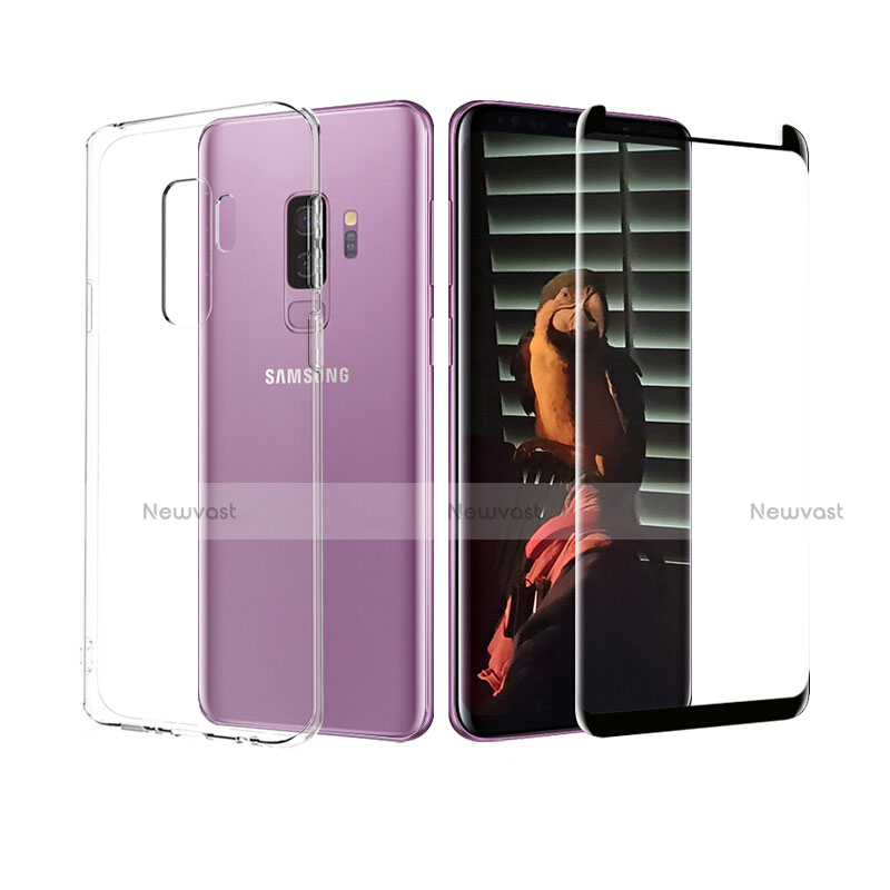 Ultra-thin Transparent Gel Soft Case with Screen Protector for Samsung Galaxy S9 Plus Clear