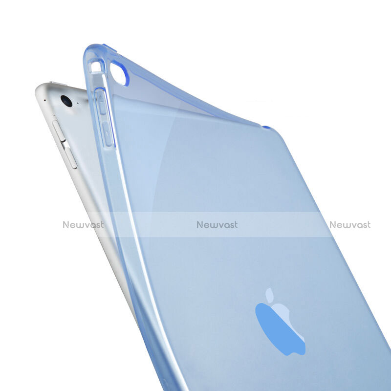 Ultra-thin Transparent Gel Soft Cover for Apple iPad Air 2 Sky Blue