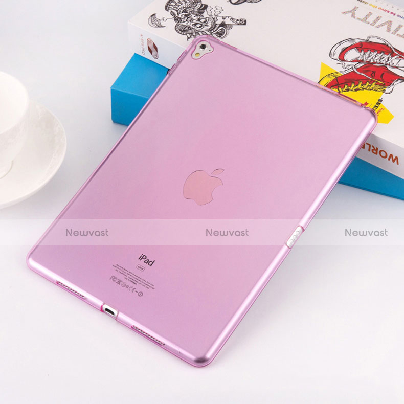 Ultra-thin Transparent Gel Soft Cover for Apple iPad Pro 9.7 Pink