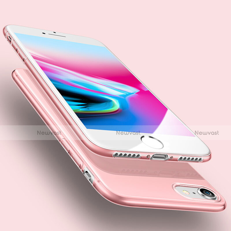 Ultra-thin Transparent Gel Soft Cover for Apple iPhone SE3 2022 Pink