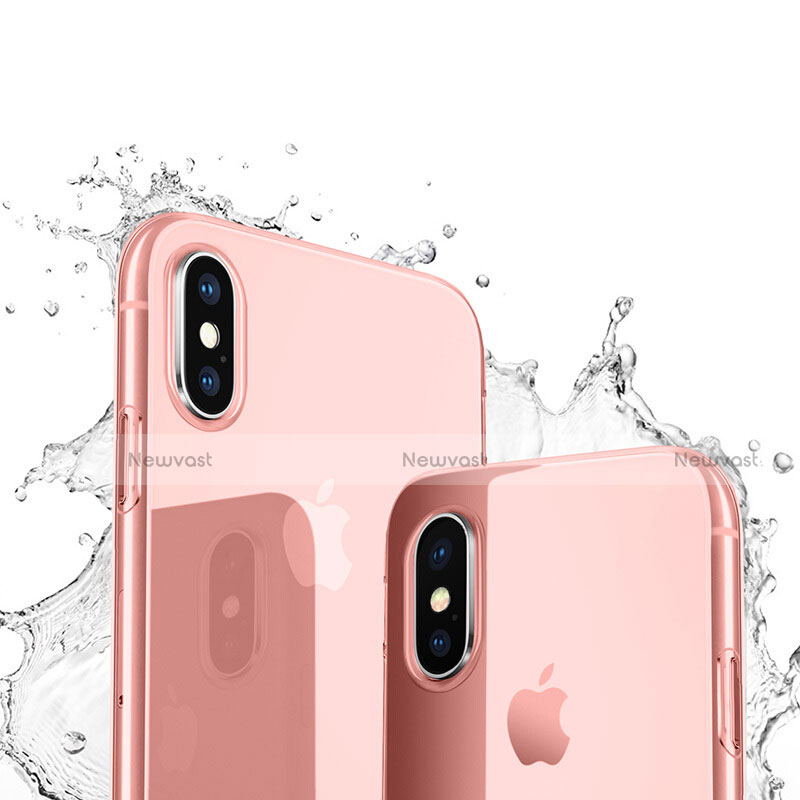 Ultra-thin Transparent Gel Soft Cover for Apple iPhone X Pink