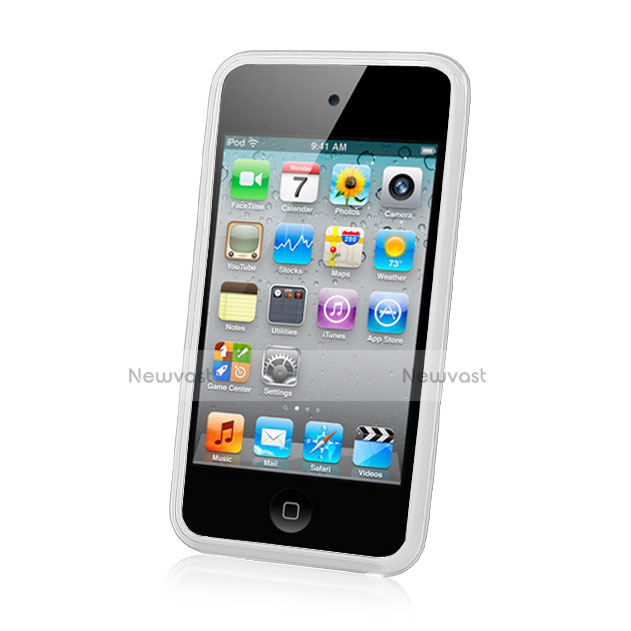 Ultra-thin Transparent Gel Soft Cover for Apple iPod Touch 4 White