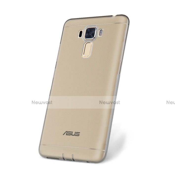 Ultra-thin Transparent Gel Soft Cover for Asus Zenfone 3 Laser Gray