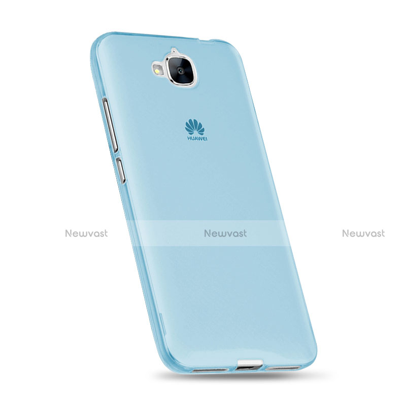 Ultra-thin Transparent Gel Soft Cover for Huawei Enjoy 5 Blue