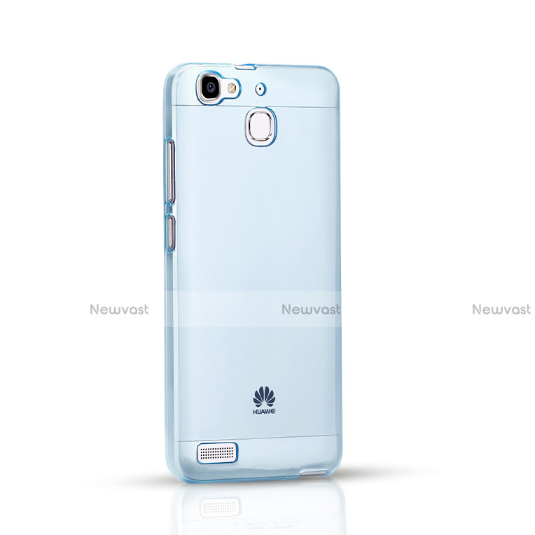 Ultra-thin Transparent Gel Soft Cover for Huawei Enjoy 5S Blue