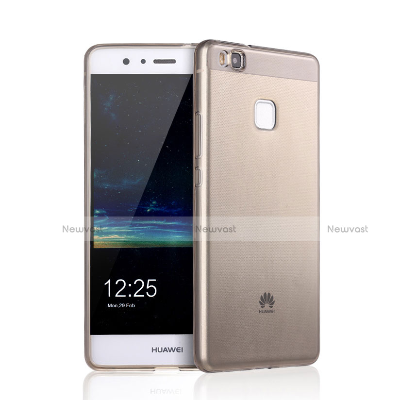 Ultra-thin Transparent Gel Soft Cover for Huawei G9 Lite Brown