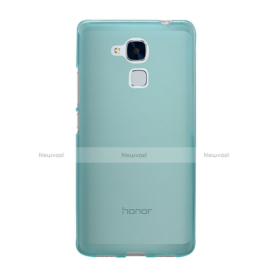 Ultra-thin Transparent Gel Soft Cover for Huawei GR5 Mini Blue