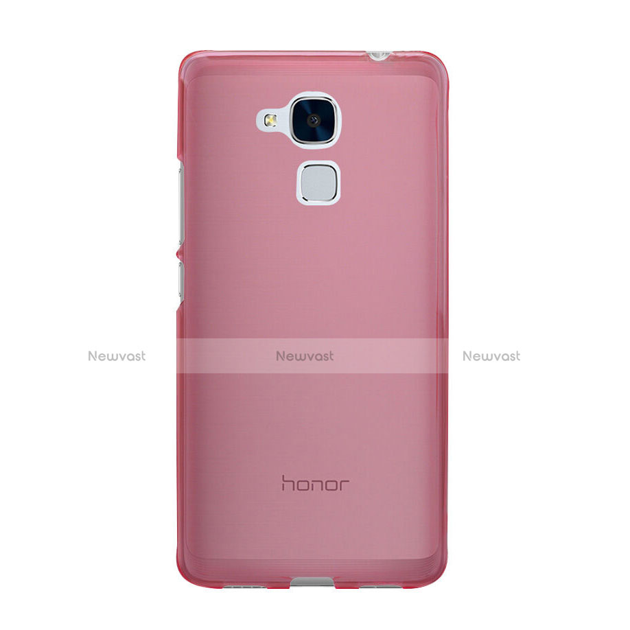 Ultra-thin Transparent Gel Soft Cover for Huawei GR5 Mini Pink