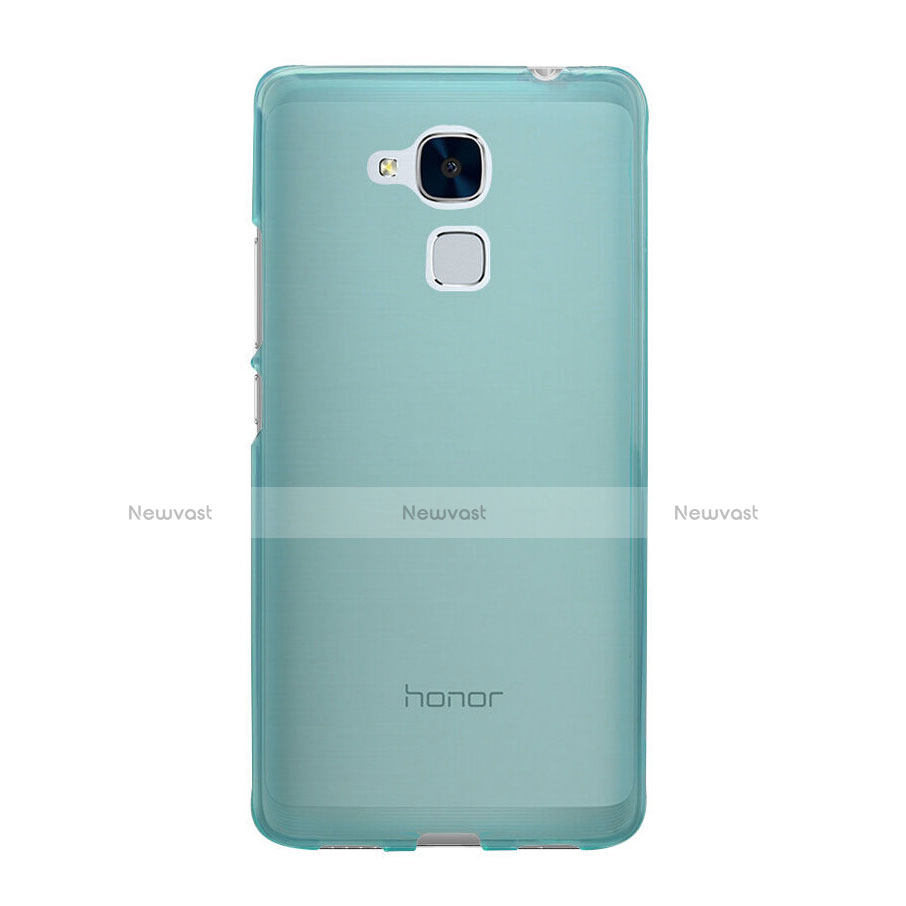 Ultra-thin Transparent Gel Soft Cover for Huawei GT3 Blue