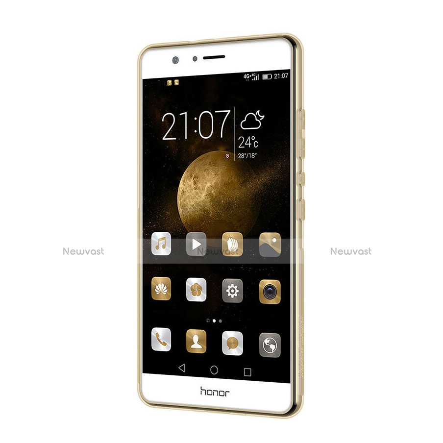 Ultra-thin Transparent Gel Soft Cover for Huawei Honor V8 Gold