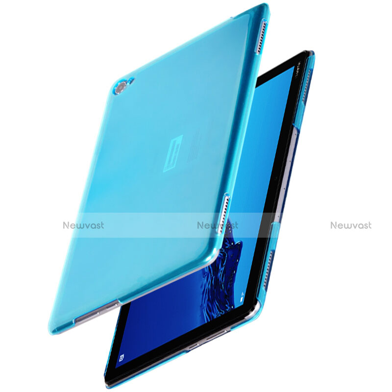 Ultra-thin Transparent Gel Soft Cover for Huawei MediaPad C5 10 10.1 BZT-W09 AL00 Blue