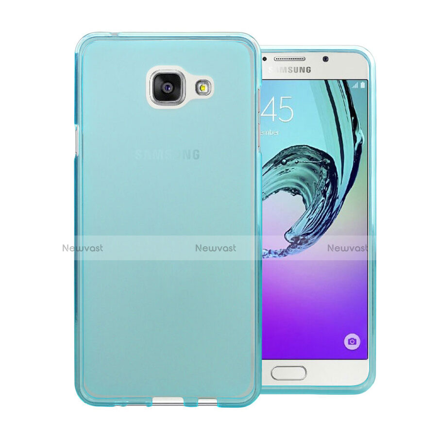 Ultra-thin Transparent Gel Soft Cover for Samsung Galaxy A5 (2016) SM-A510F Blue