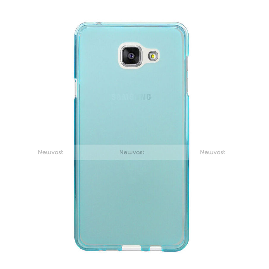 Ultra-thin Transparent Gel Soft Cover for Samsung Galaxy A5 (2016) SM-A510F Blue