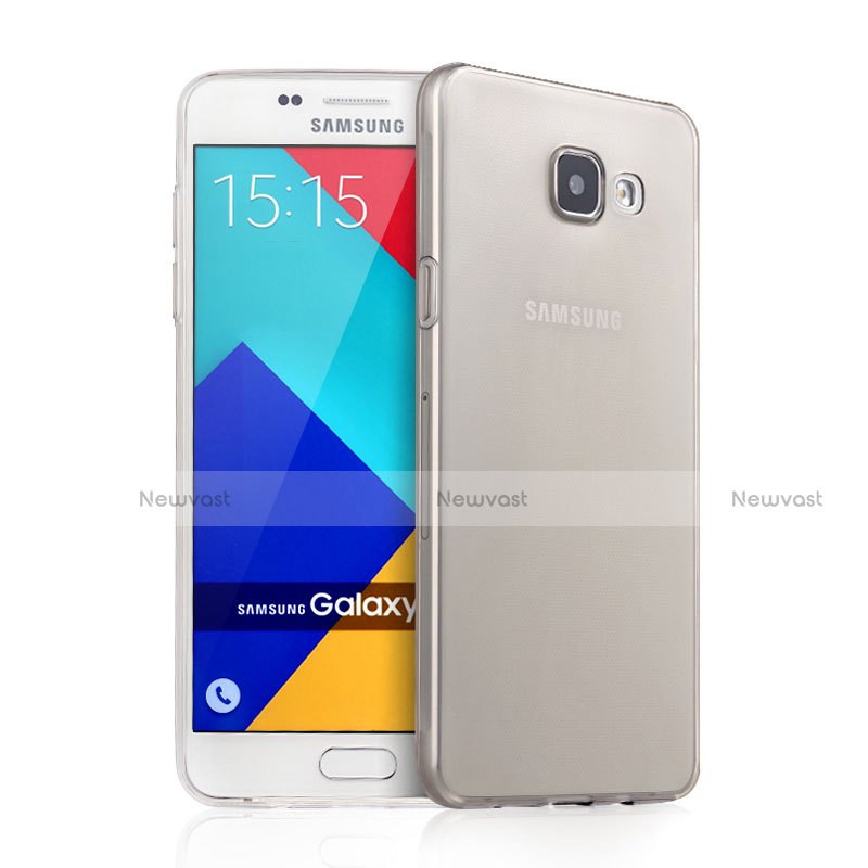 Ultra-thin Transparent Gel Soft Cover for Samsung Galaxy A5 (2016) SM-A510F Gray