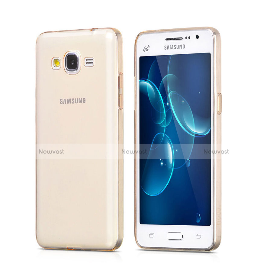 Ultra-thin Transparent Gel Soft Cover for Samsung Galaxy Grand Prime SM-G530H Gold