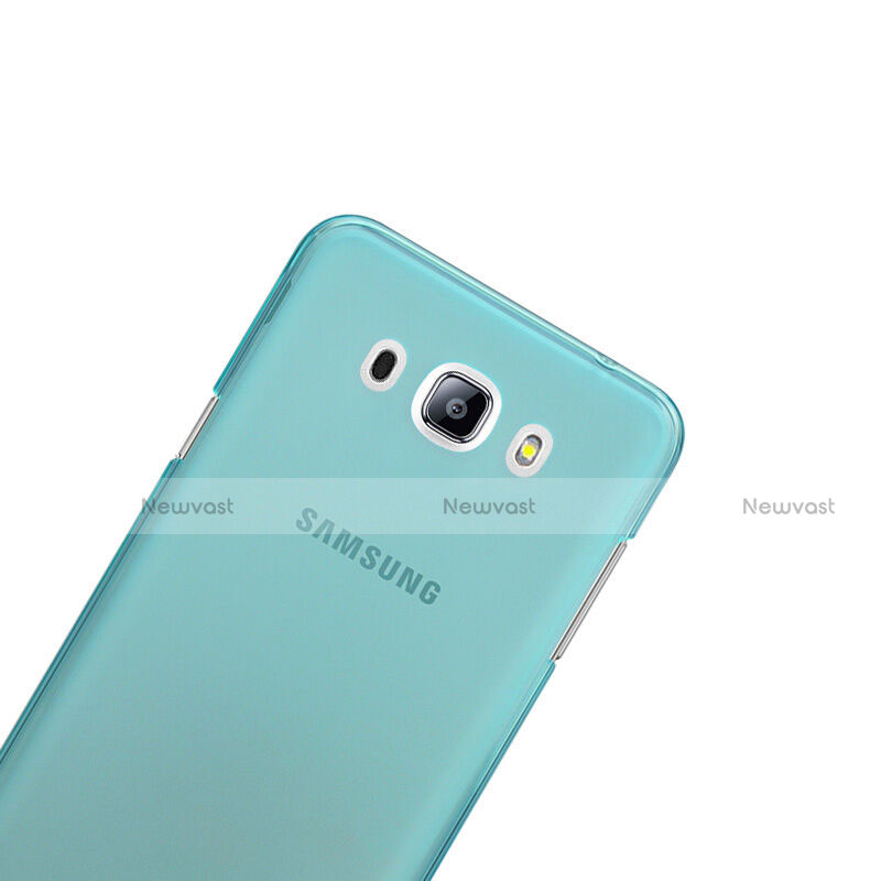 Ultra-thin Transparent Gel Soft Cover for Samsung Galaxy J5 (2016) J510FN J5108 Blue