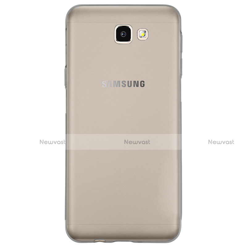 Ultra-thin Transparent Gel Soft Cover for Samsung Galaxy On5 (2016) G570 G570F Gray