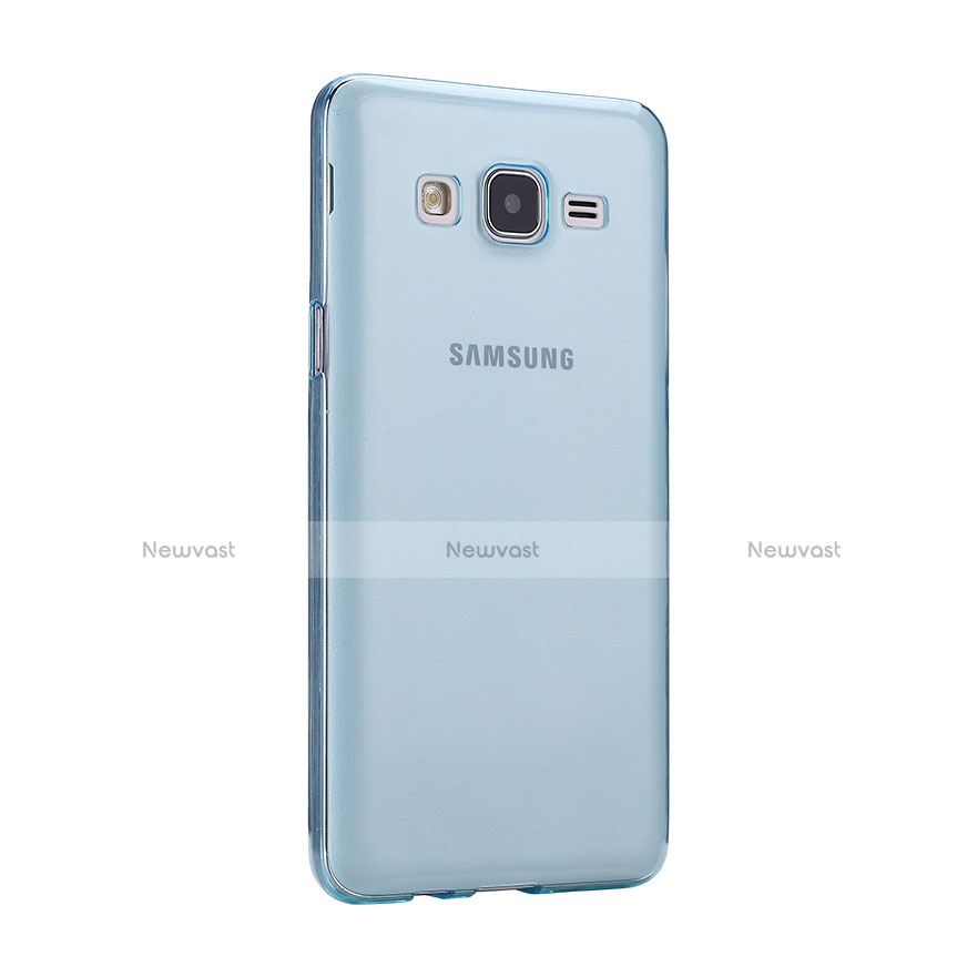 Ultra-thin Transparent Gel Soft Cover for Samsung Galaxy On5 Pro Blue