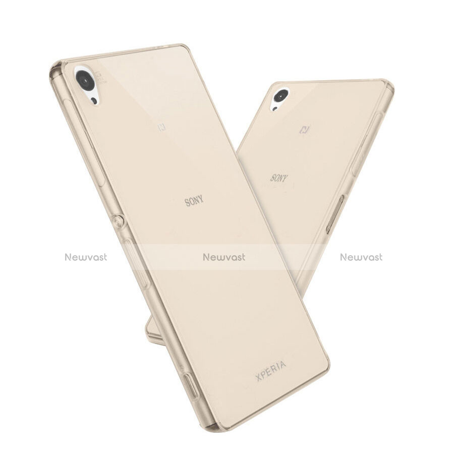 Ultra-thin Transparent Gel Soft Cover for Sony Xperia Z5 Gold