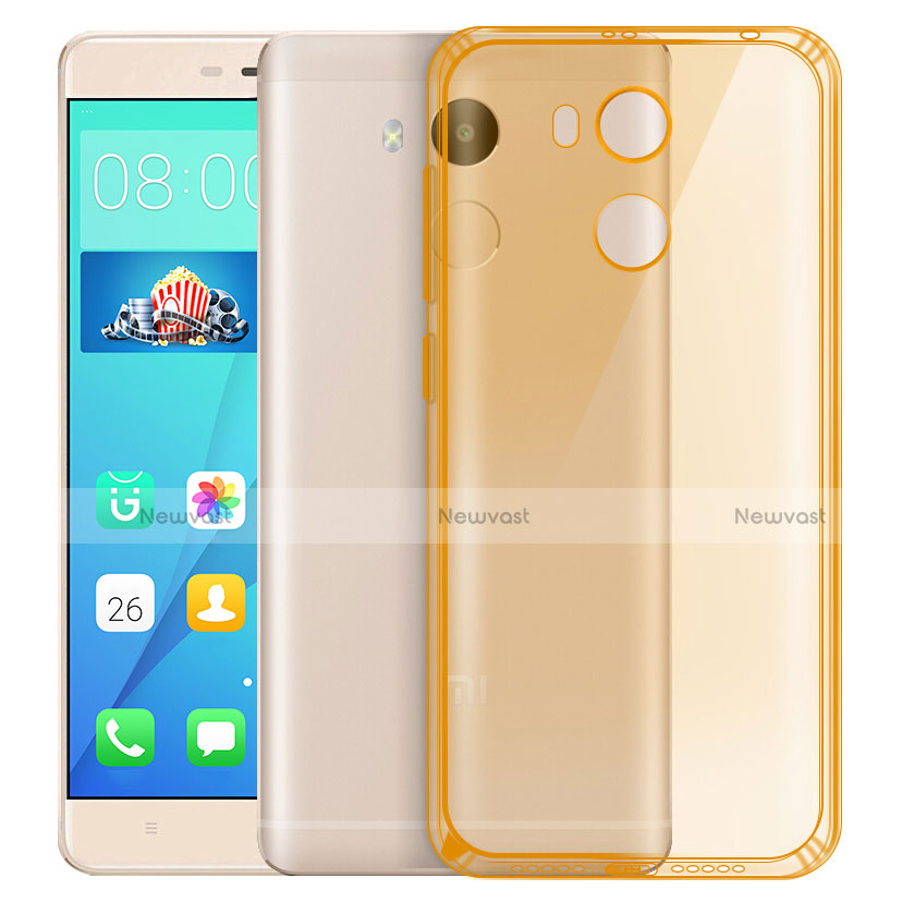 Ultra-thin Transparent Gel Soft Cover for Xiaomi Redmi 4 Prime High Edition Gold