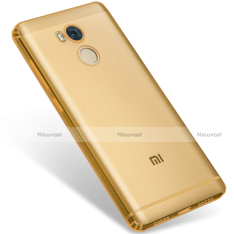 Ultra-thin Transparent Gel Soft Cover for Xiaomi Redmi 4 Prime High Edition Gold