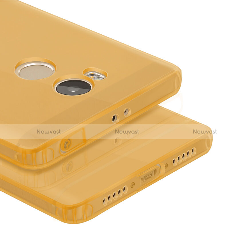 Ultra-thin Transparent Gel Soft Cover for Xiaomi Redmi 4 Prime High Edition Gold