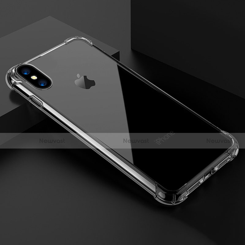Ultra-thin Transparent Gel Soft Cover T02 for Apple iPhone X Clear