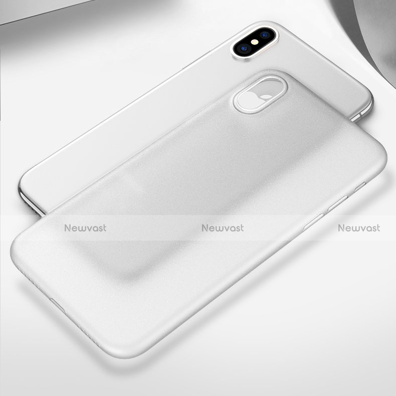 Ultra-thin Transparent Gel Soft Cover T04 for Apple iPhone X White