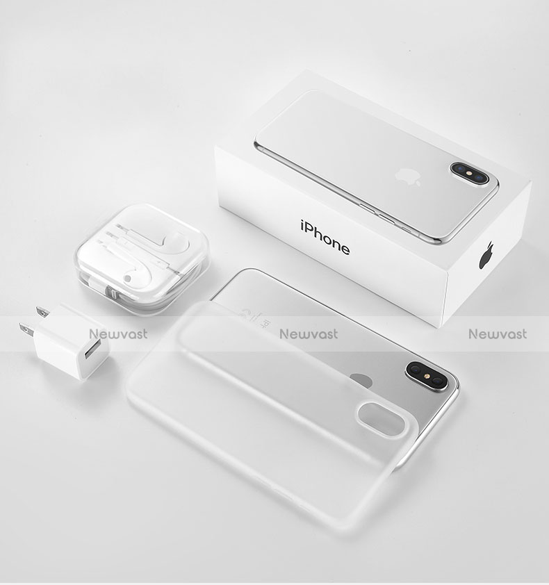 Ultra-thin Transparent Gel Soft Cover T04 for Apple iPhone Xs Max White