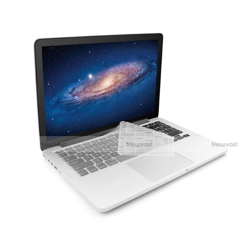 Ultra-thin Transparent Gel Soft Keyboard Cover for Apple MacBook 12 inch White