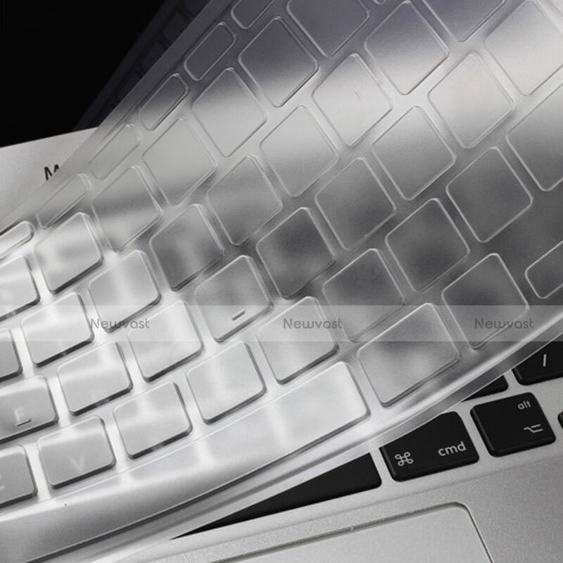 Ultra-thin Transparent Gel Soft Keyboard Cover for Apple MacBook 12 inch White
